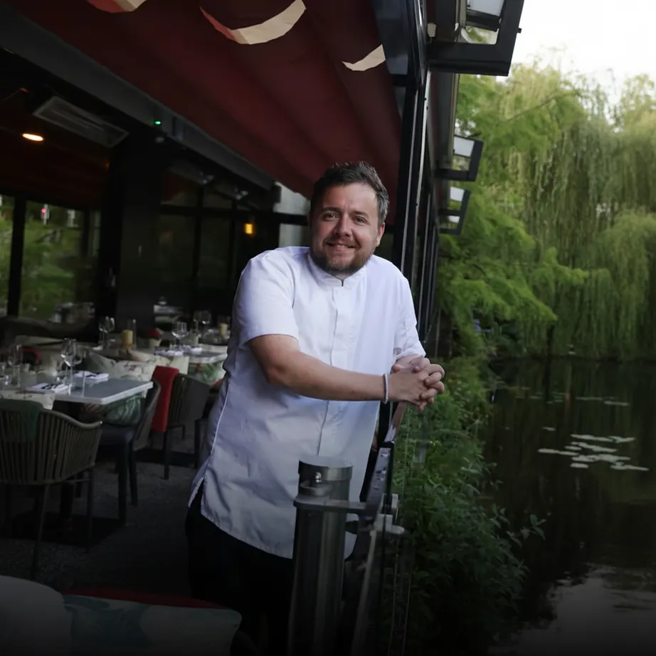 Daniel Hannigan in chef's whites